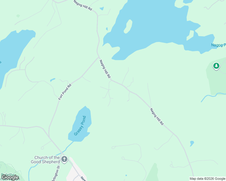 map of restaurants, bars, coffee shops, grocery stores, and more near 320 Nagog Hill Road in Acton