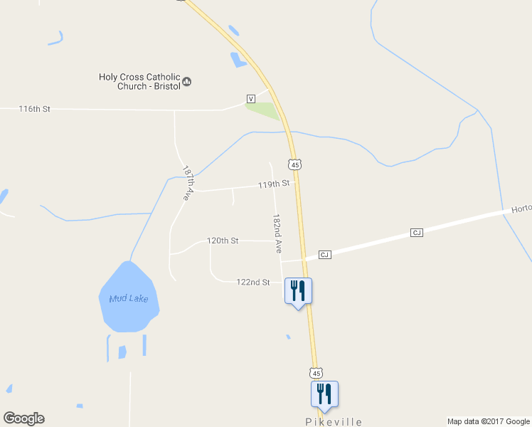 map of restaurants, bars, coffee shops, grocery stores, and more near 11942 182nd Avenue in Bristol