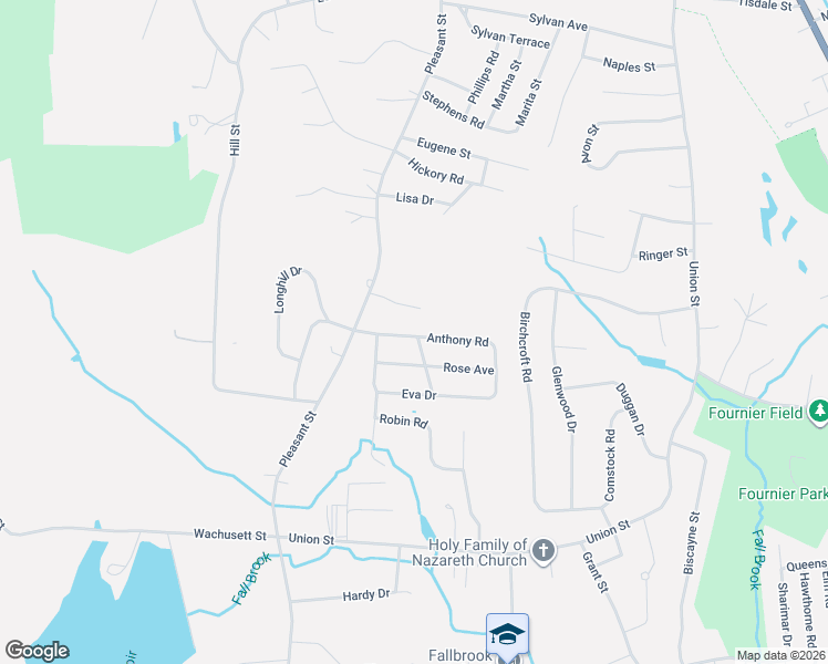 map of restaurants, bars, coffee shops, grocery stores, and more near 40 Anthony Road in Leominster