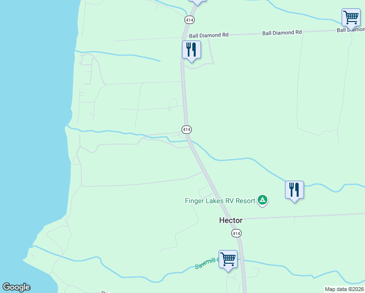 map of restaurants, bars, coffee shops, grocery stores, and more near 5559 Hazlitt Rd in Schuyler