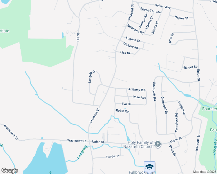 map of restaurants, bars, coffee shops, grocery stores, and more near 6 Peach Tree Lane in Leominster