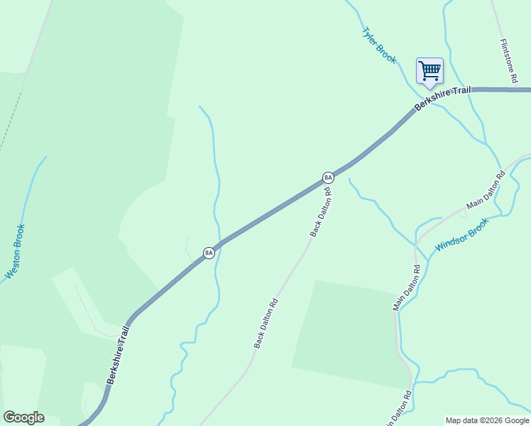 map of restaurants, bars, coffee shops, grocery stores, and more near 841 Massachusetts 9 in Dalton