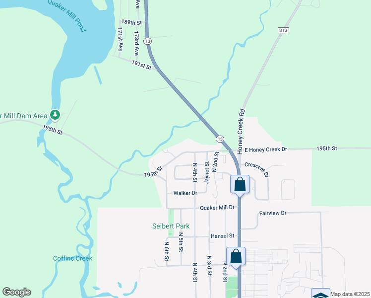 map of restaurants, bars, coffee shops, grocery stores, and more near 400-498 West Honey Creek Drive in Manchester