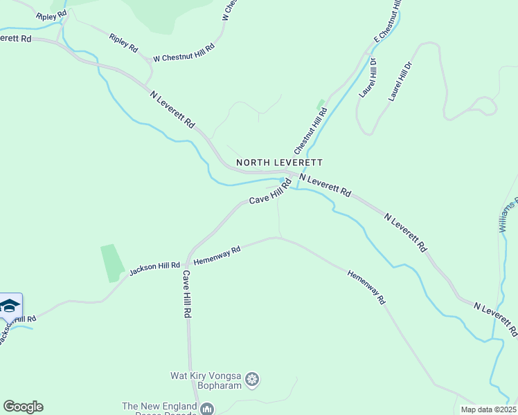 map of restaurants, bars, coffee shops, grocery stores, and more near 156 Cave Hill Road in Leverett