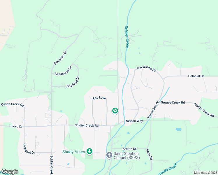 map of restaurants, bars, coffee shops, grocery stores, and more near 1560 Soldier Creek Road in Grants Pass