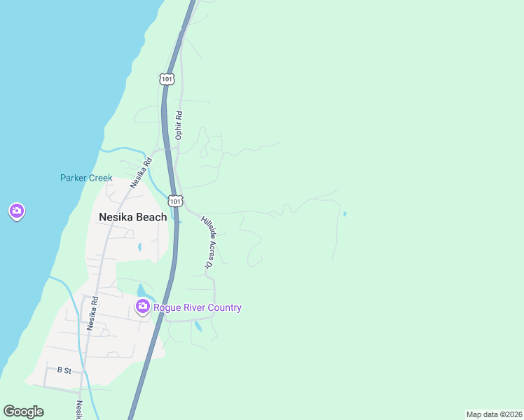 map of restaurants, bars, coffee shops, grocery stores, and more near 94787 Adams Hill Road in Gold Beach