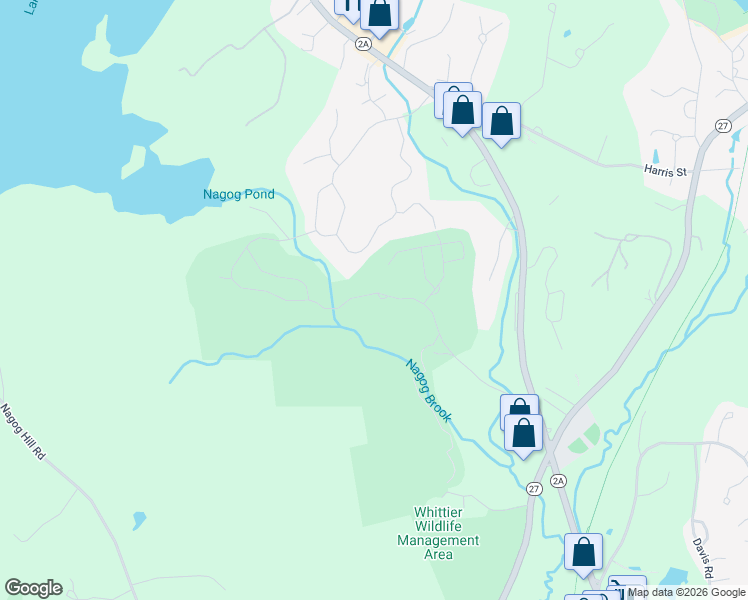 map of restaurants, bars, coffee shops, grocery stores, and more near 152 Skyline Drive in Acton