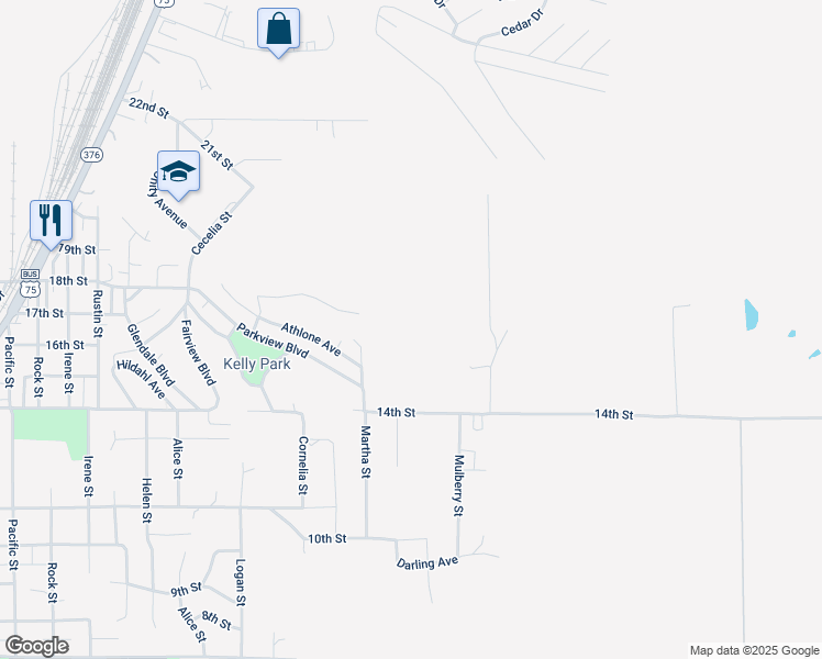 map of restaurants, bars, coffee shops, grocery stores, and more near in Sioux City