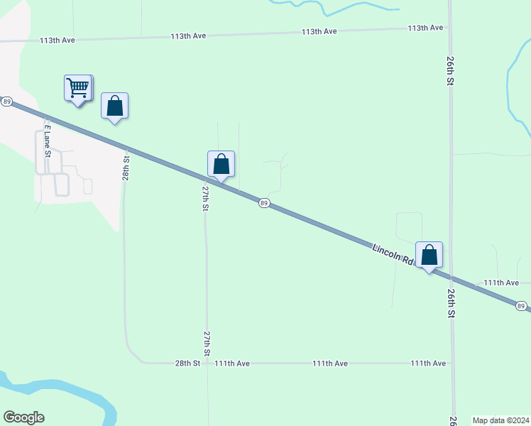 map of restaurants, bars, coffee shops, grocery stores, and more near 1210 Lincoln Road in Allegan