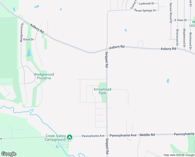 map of restaurants, bars, coffee shops, grocery stores, and more near 6324 Osage Drive in Asbury