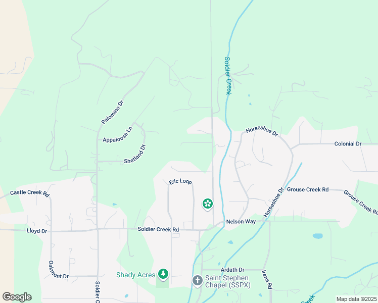 map of restaurants, bars, coffee shops, grocery stores, and more near 1560 Soldier Creek Road in Grants Pass