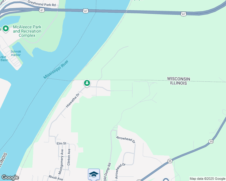 1601 Hiawatha Drive, East Dubuque IL Walk Score