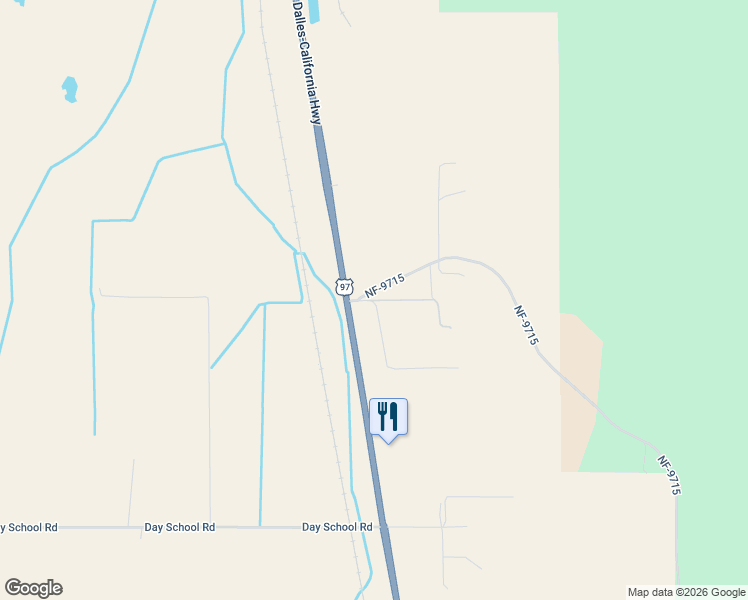 map of restaurants, bars, coffee shops, grocery stores, and more near 435 Telephone Flat Rd in Chiloquin