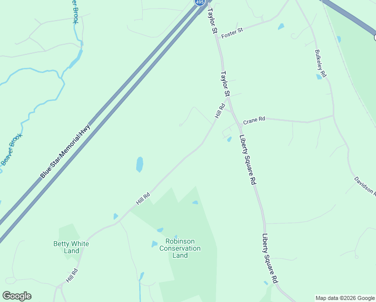 map of restaurants, bars, coffee shops, grocery stores, and more near 1198 Hill Road in Boxborough