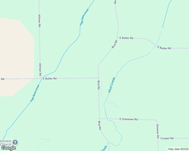 map of restaurants, bars, coffee shops, grocery stores, and more near 9990 Bird Road in Dowling