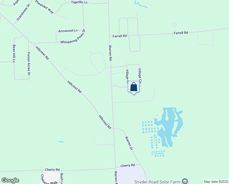 map of restaurants, bars, coffee shops, grocery stores, and more near 1047 Warren Road in Ithaca