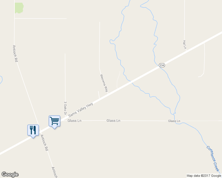 map of restaurants, bars, coffee shops, grocery stores, and more near 4310 Oregon 234 in White City