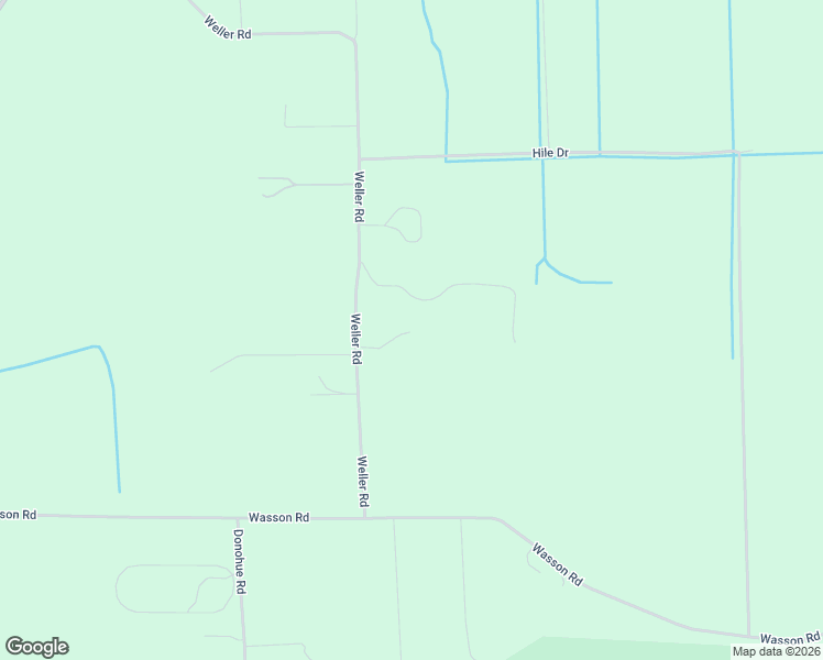 map of restaurants, bars, coffee shops, grocery stores, and more near 18999 Weller Road in Gregory