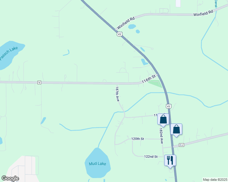 map of restaurants, bars, coffee shops, grocery stores, and more near 11622 187th Avenue in Bristol