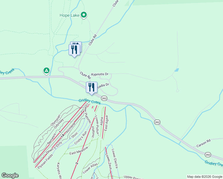 map of restaurants, bars, coffee shops, grocery stores, and more near 2143 Darius Drive in Virgil