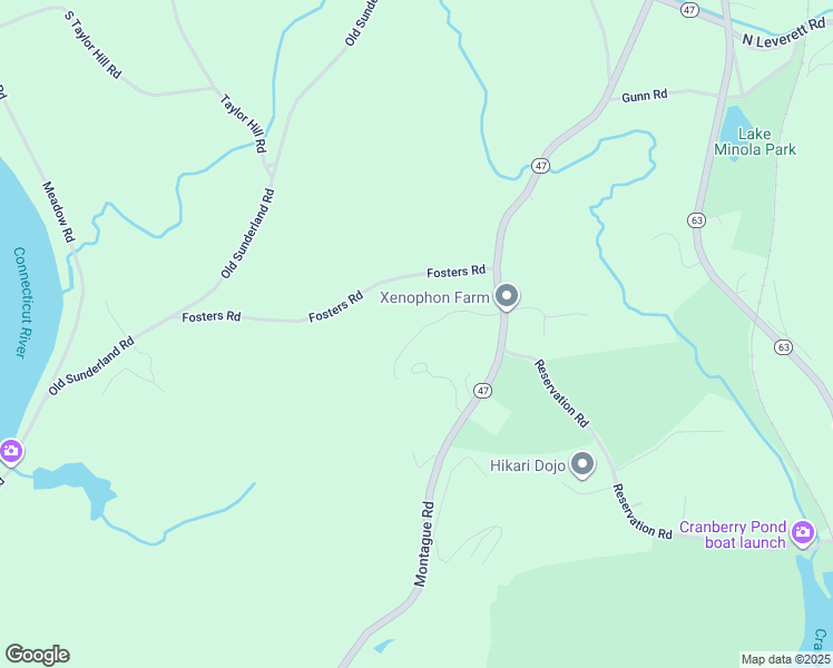 map of restaurants, bars, coffee shops, grocery stores, and more near 1-99 Whitney Way in Montague