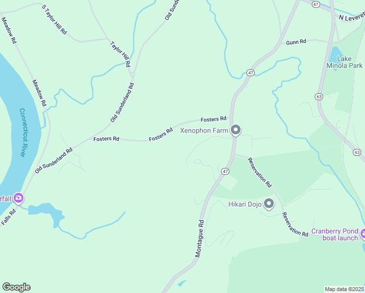 map of restaurants, bars, coffee shops, grocery stores, and more near 29-37 Fosters Road in Montague