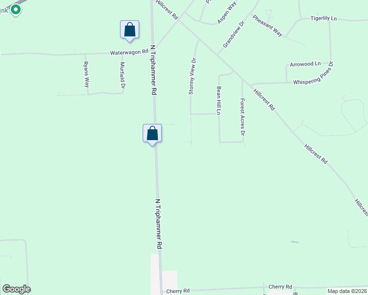 map of restaurants, bars, coffee shops, grocery stores, and more near 25 Stormy View Drive in Ithaca