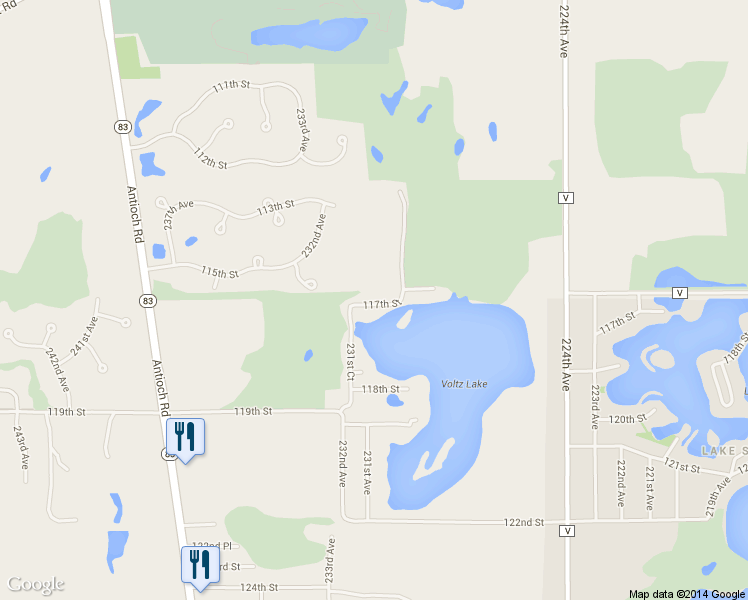 map of restaurants, bars, coffee shops, grocery stores, and more near 23010 117th St in Trevor