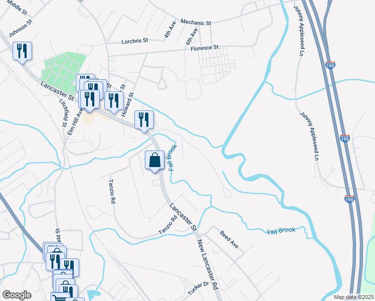 map of restaurants, bars, coffee shops, grocery stores, and more near 8 Arrowhead Road in Leominster
