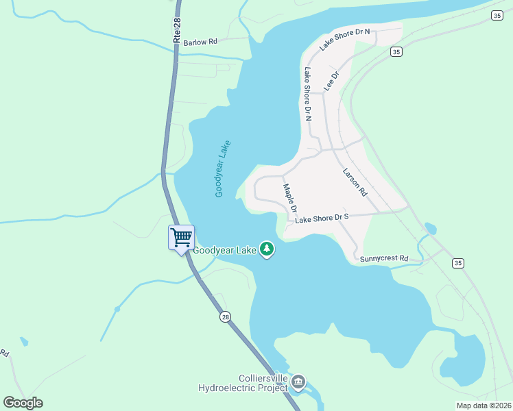 map of restaurants, bars, coffee shops, grocery stores, and more near 200-202 Lake Shore Dr S in Maryland