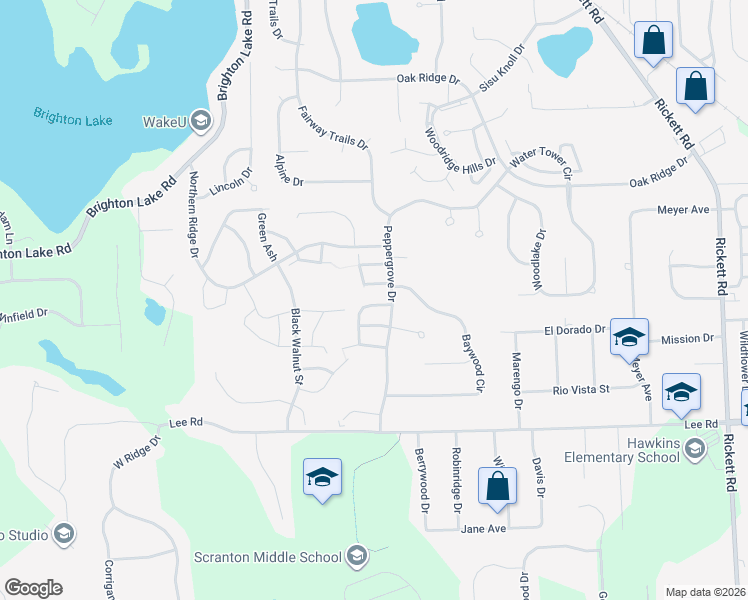 map of restaurants, bars, coffee shops, grocery stores, and more near 2246 Willow Tree Drive in Brighton