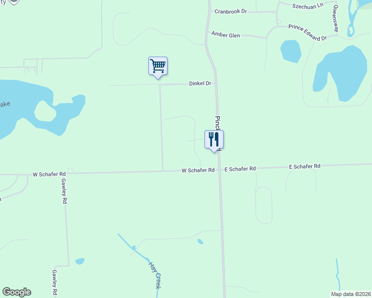 map of restaurants, bars, coffee shops, grocery stores, and more near 5900 Carter Court in Howell