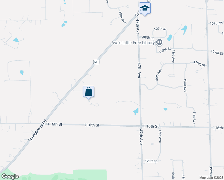 map of restaurants, bars, coffee shops, grocery stores, and more near 11400 47th Avenue in Pleasant Prairie