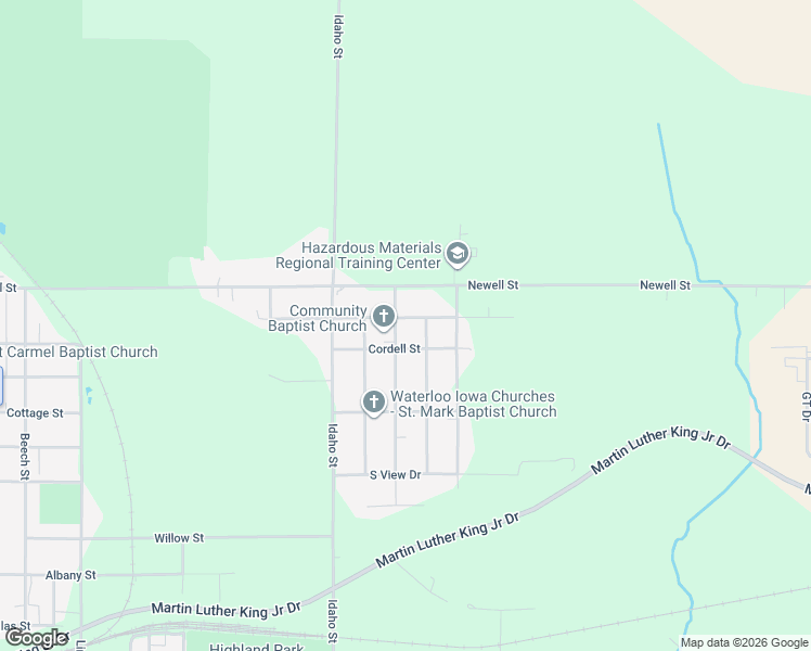 map of restaurants, bars, coffee shops, grocery stores, and more near 522 Anthony Street in Waterloo