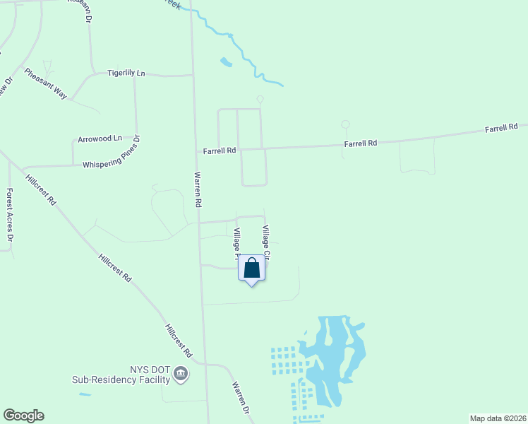 map of restaurants, bars, coffee shops, grocery stores, and more near 1087 Warren Road in Ithaca