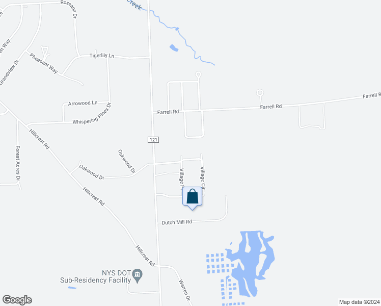 map of restaurants, bars, coffee shops, grocery stores, and more near 1087 Warren Road in Ithaca