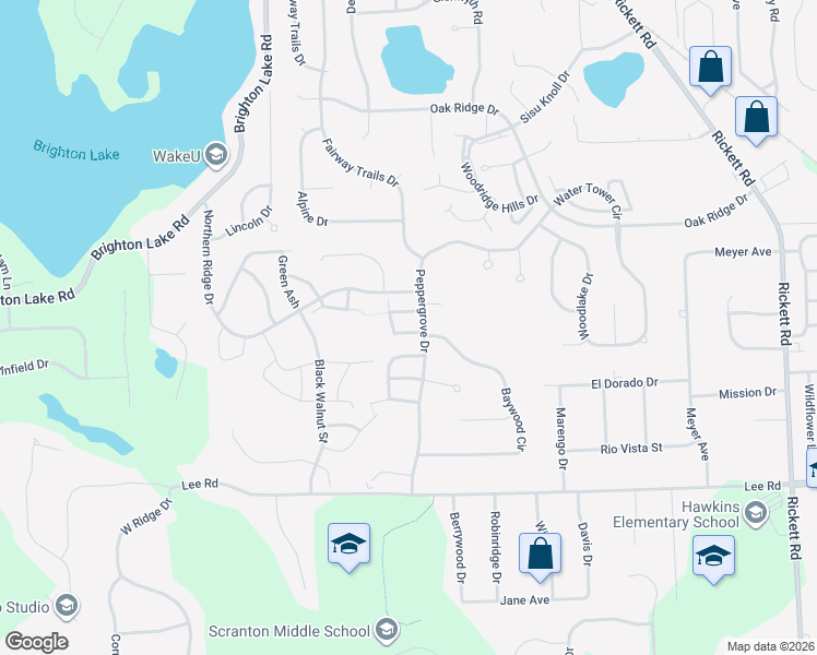 map of restaurants, bars, coffee shops, grocery stores, and more near 2246 Willow Tree Drive in Brighton