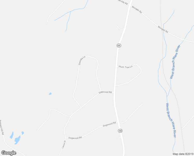 map of restaurants, bars, coffee shops, grocery stores, and more near 98 Geordie Lane in Hubbardston