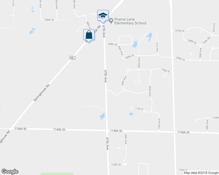 map of restaurants, bars, coffee shops, grocery stores, and more near 4600 113th Street in Pleasant Prairie