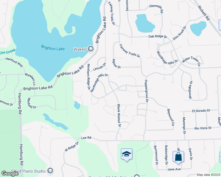 map of restaurants, bars, coffee shops, grocery stores, and more near 6170 Green Ash in Brighton