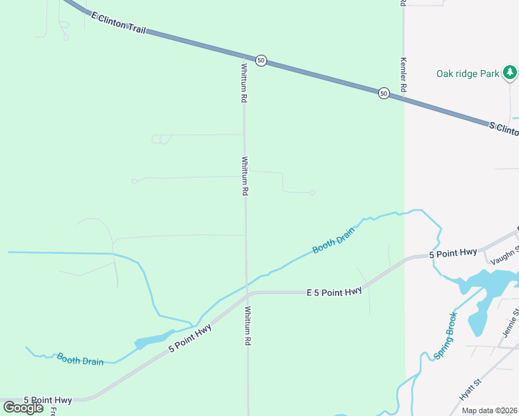 map of restaurants, bars, coffee shops, grocery stores, and more near 3765 Whittum Road in Eaton Rapids