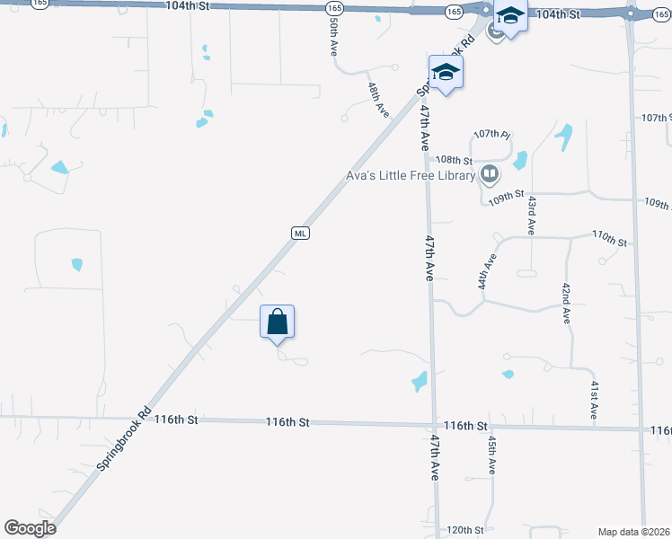 map of restaurants, bars, coffee shops, grocery stores, and more near 5327 Springbrook Road in Pleasant Prairie