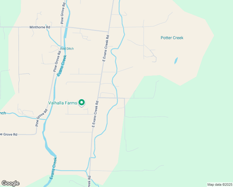 map of restaurants, bars, coffee shops, grocery stores, and more near 6226 East Evans Creek Road in Rogue River