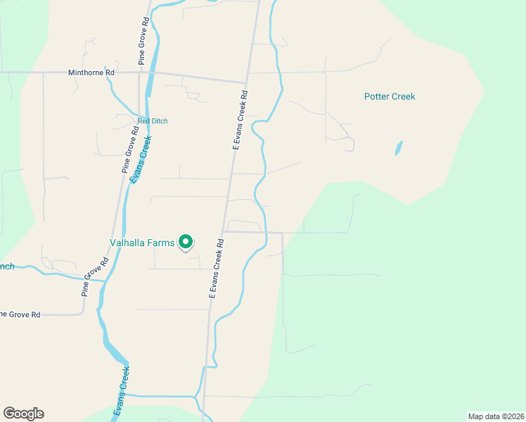 map of restaurants, bars, coffee shops, grocery stores, and more near 6324 East Evans Creek Road in Rogue River