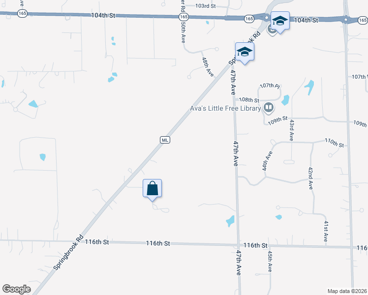 map of restaurants, bars, coffee shops, grocery stores, and more near 5117 Springbrook Road in Pleasant Prairie
