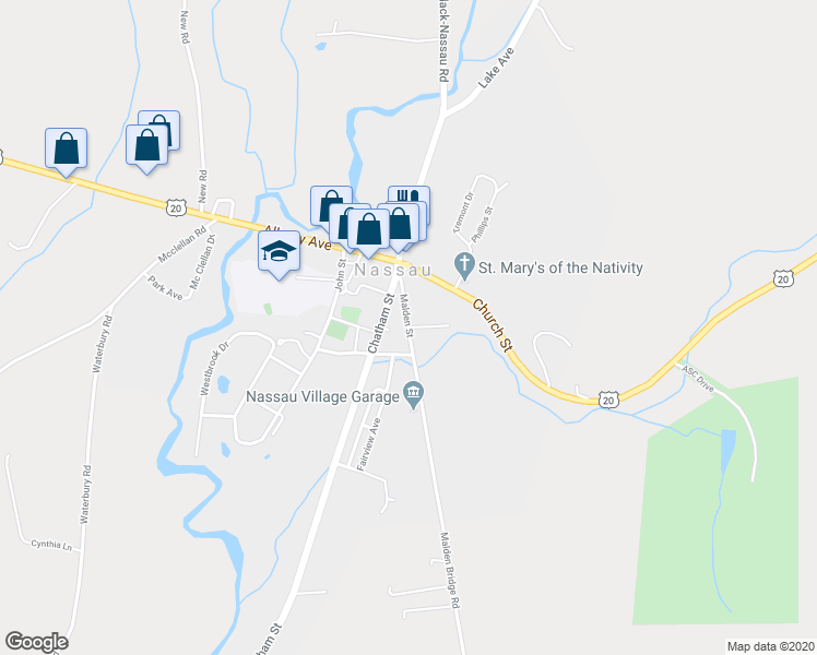 map of restaurants, bars, coffee shops, grocery stores, and more near 2 Griswald Street in Nassau