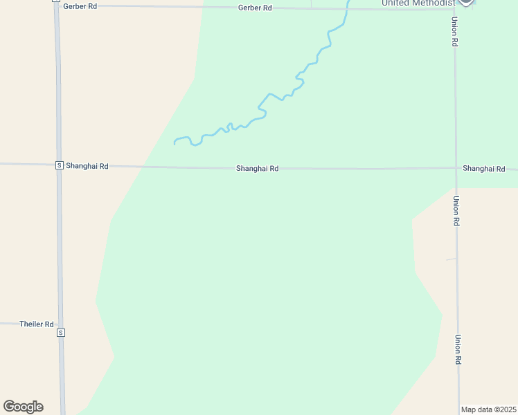 map of restaurants, bars, coffee shops, grocery stores, and more near W2667 Shanghai Rd in Juda