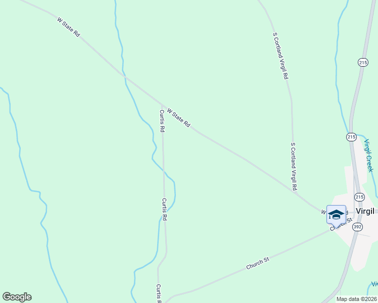 map of restaurants, bars, coffee shops, grocery stores, and more near 1010 W State Rd in Cortland