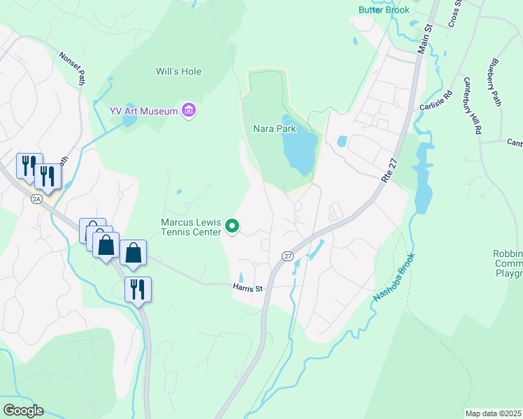 map of restaurants, bars, coffee shops, grocery stores, and more near 42 Quarry Road in Acton