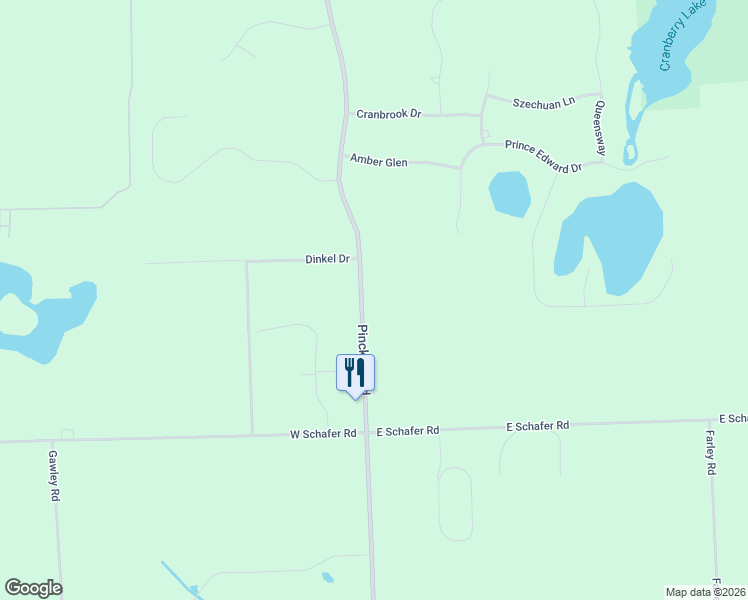 map of restaurants, bars, coffee shops, grocery stores, and more near 5676 Pinckney Road in Howell